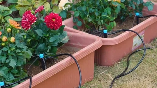 پکیج کامل آبیاری آبیاری اتوماتیک گلدان‌های خانه و تراس‌